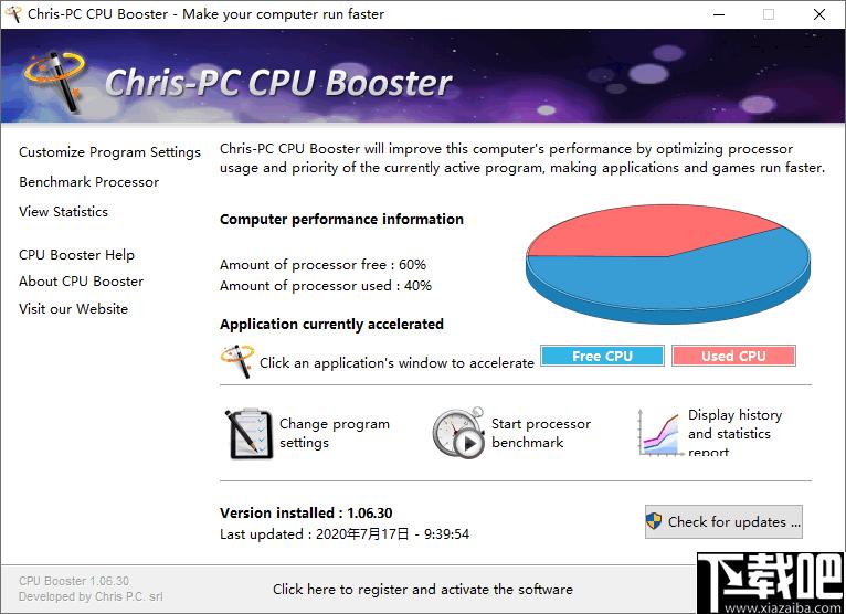 Chris-PC CPU Booster免费版下载,CPU优化