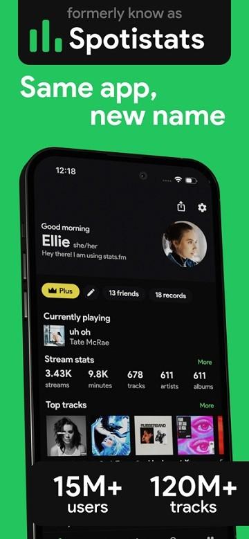 stats.fm for Spotify Music App下载,stats.fm,音乐app,数据统计app